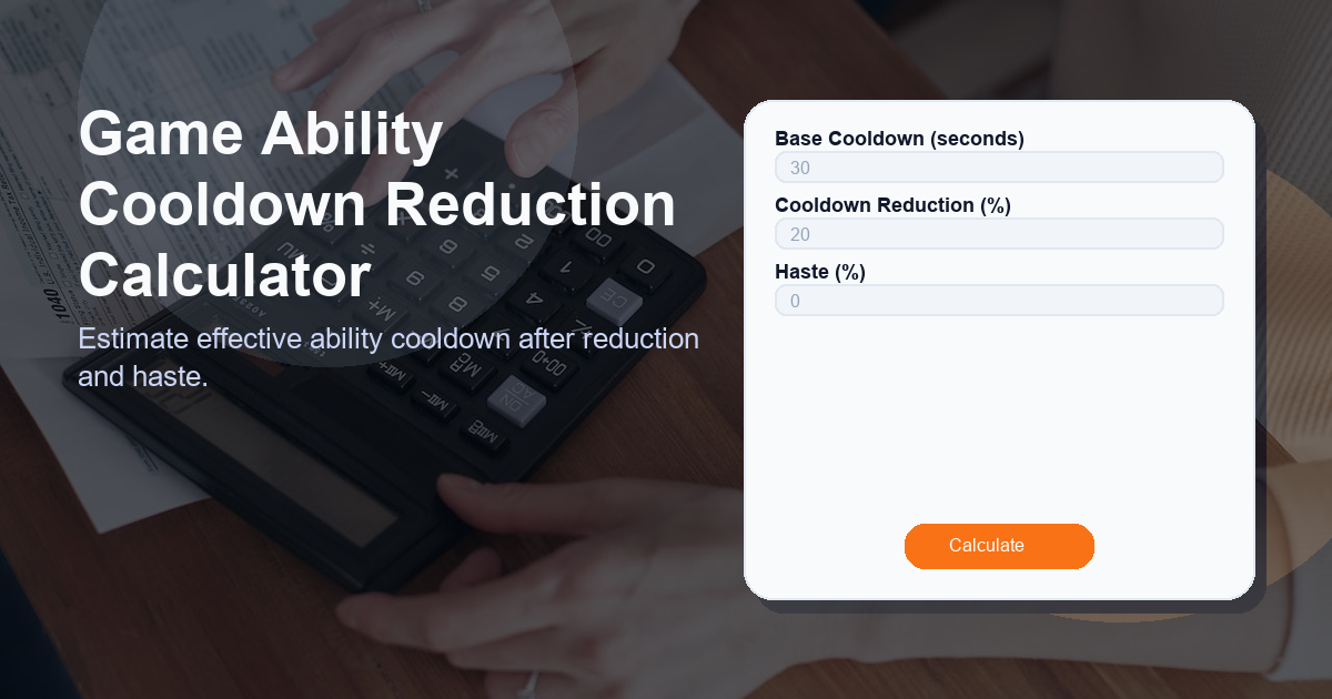 Estimate effective ability cooldown after reduction and haste.