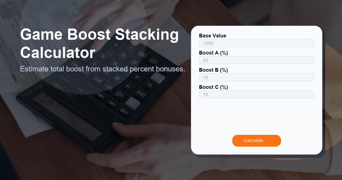Estimate total boost from stacked percent bonuses.