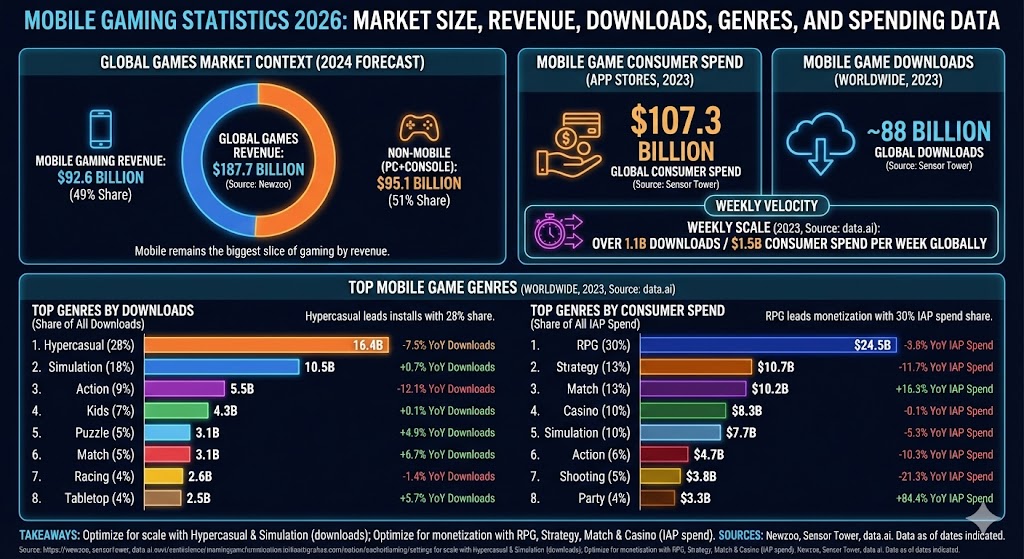 mobile gaming statistics